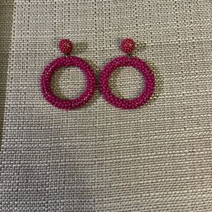 Hot pink Earring/hoops